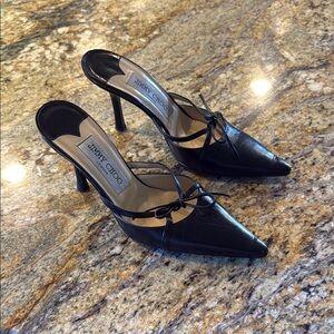 Jimmy Choo Black Heels Sleek Design